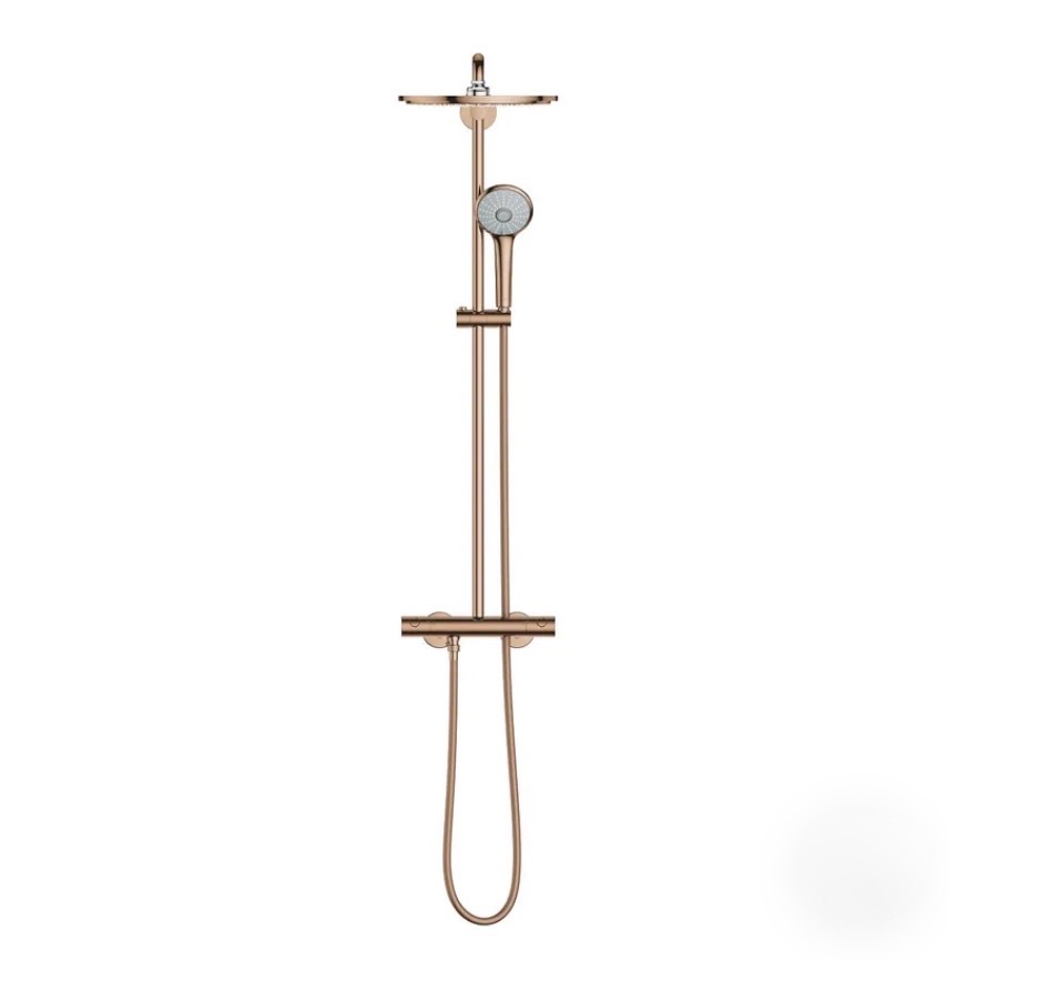 GROHE 定溫淋浴花灑組 玫瑰金 26075DA0