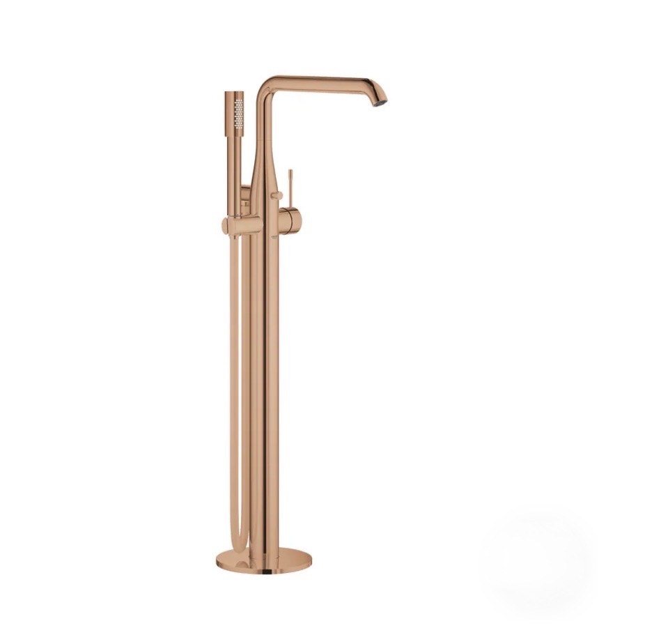 GROHE Essence 立式浴缸龍頭 25248 DA1（玫瑰金）含埋地軸心 29086000