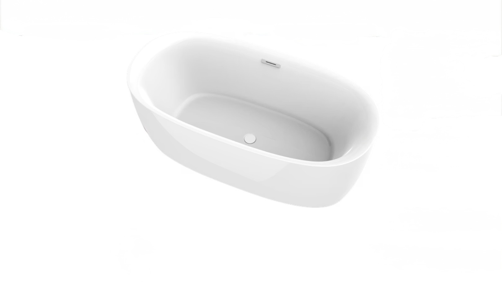 innoci 1.6m獨立浴缸_亮光白 NB25604TW-1W