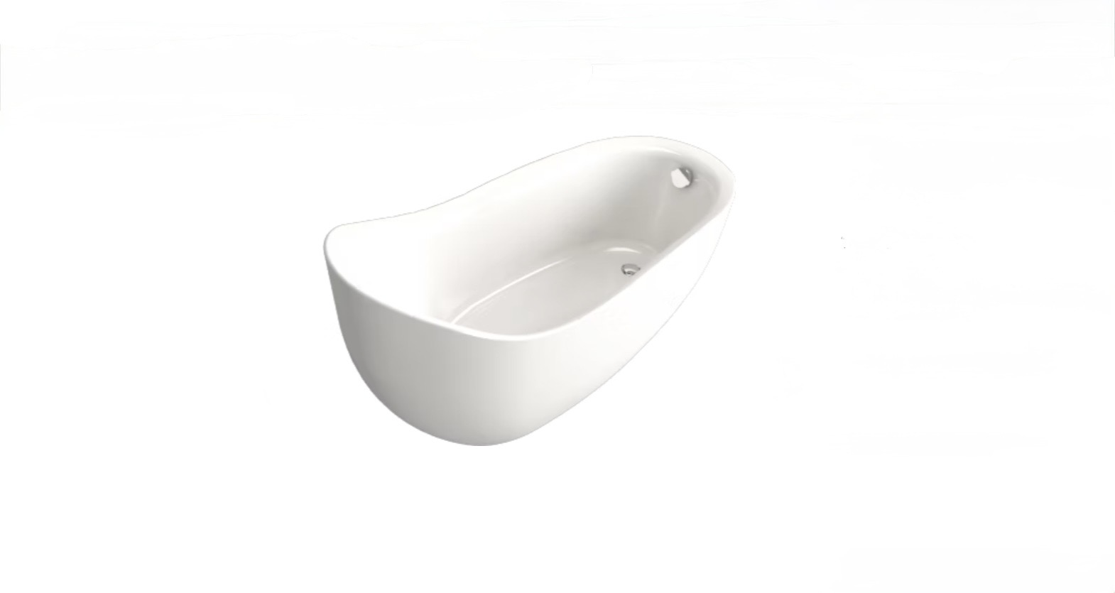 innoci 1.8m弧形獨立無縫浴缸_亮白色 NB25802TW-1W