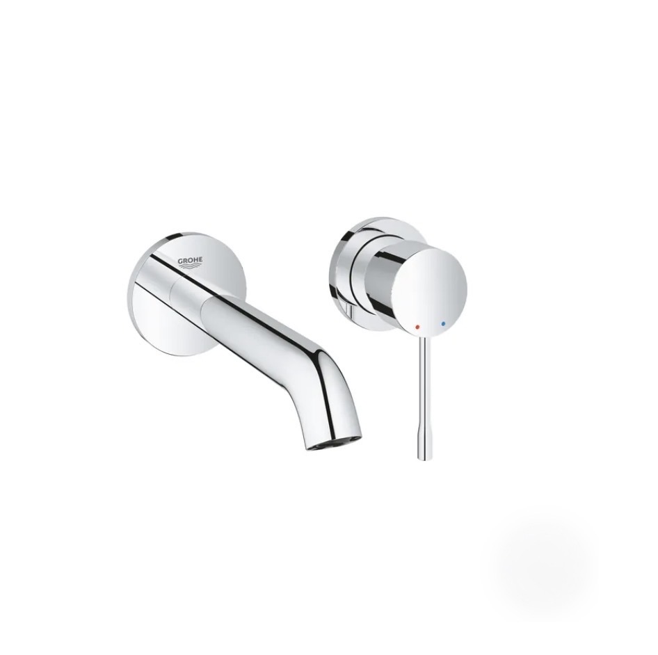 GROHE Essence 雙孔埋壁式面盆龍頭  19408001 附埋壁軸心 23571000（鉻色）